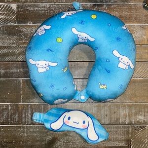 Cinnamoroll Neck Pillow with Eye Mask NWOT